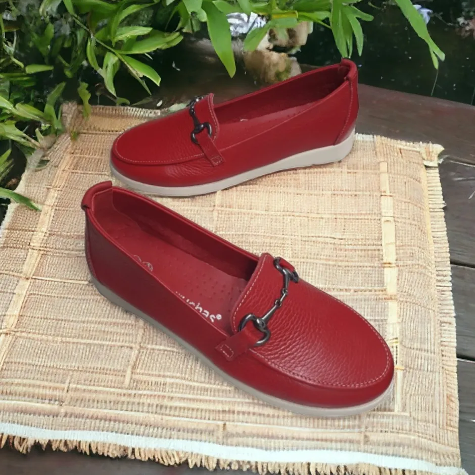 zapatos_mocasines__rojo_6.webp Calzaro Mocasines | Confort | Zapatos Mocasines 4450 Rojo.