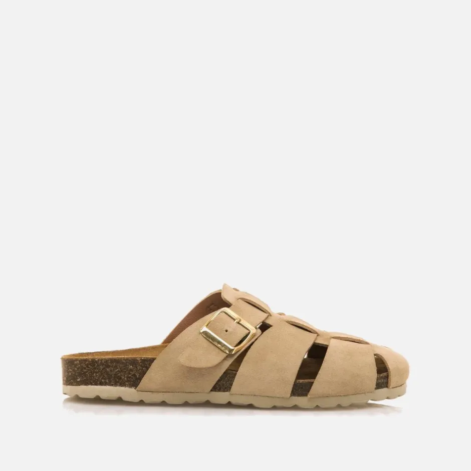 zueco__liliane_serraje_be_5.webp Calzaro Zuecos | Sandalias Bios | Zueco 59375 Liliane Serraje Beige Arena.