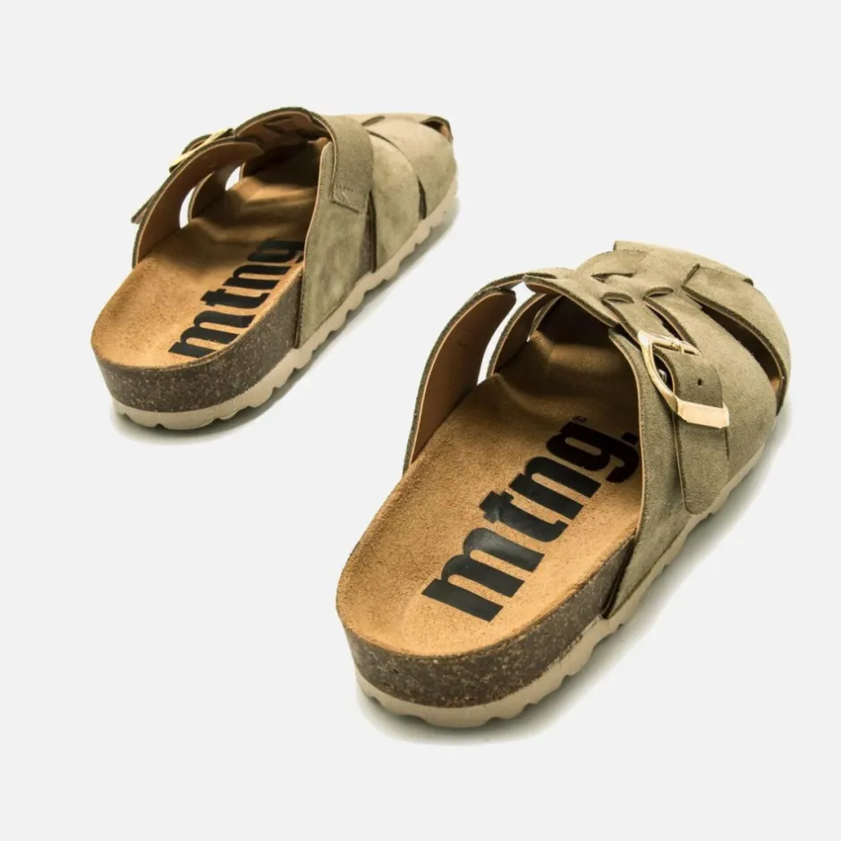 zueco__liliane_serraje_ve_3.webp Calzaro Zuecos | Sandalias Bios | Zueco 59375 Liliane Serraje Verde Kaki .