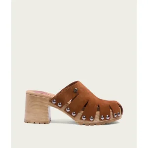 Calzaro Zuecos | Zueco Mujer Serraje Cuero Gia 2880.