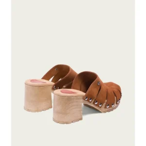 Calzaro Zuecos | Zueco Mujer Serraje Cuero Gia 2880.