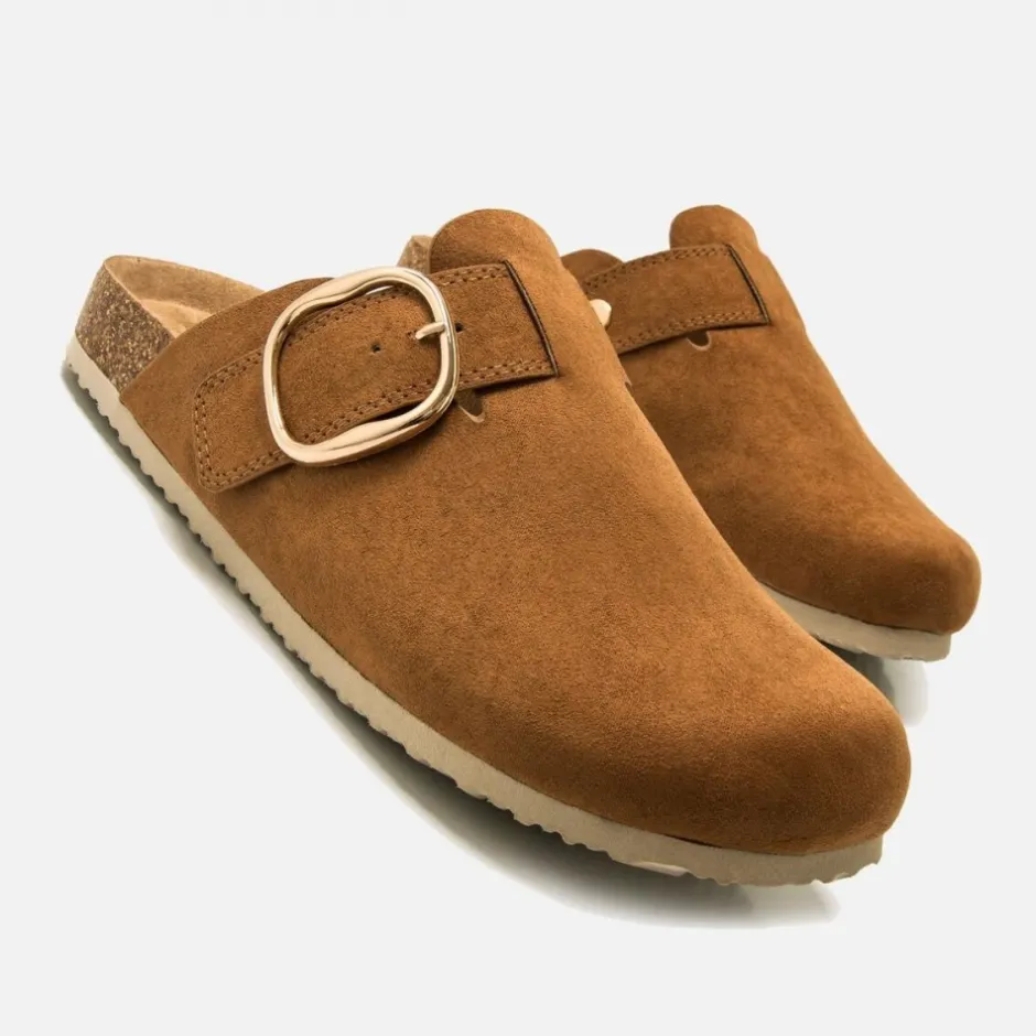 zueco_plano_bios__linit_m_1.webp Calzaro Zuecos | Sandalias Bios | Zueco Plano Bios 59551 Linit Marrón