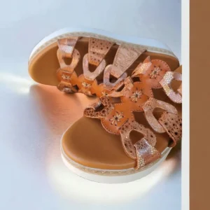 Calzaro Sandalias | Zueco Sandalia Cuñina 35 Tiras Cuero.