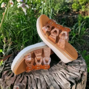 Calzaro Sandalias | Zueco Sandalia Cuñina 35 Tiras Cuero.